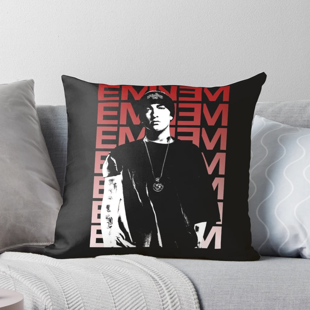Eminem pillow with his iconic image, perfect for hip hop fans