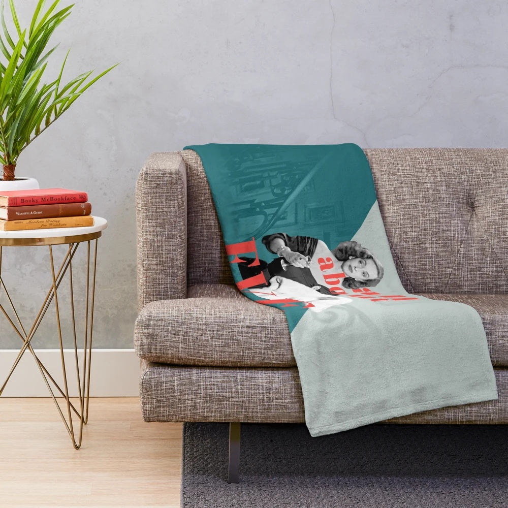 Plush blanket featuring Bette Davis in the classic film 'All About Eve