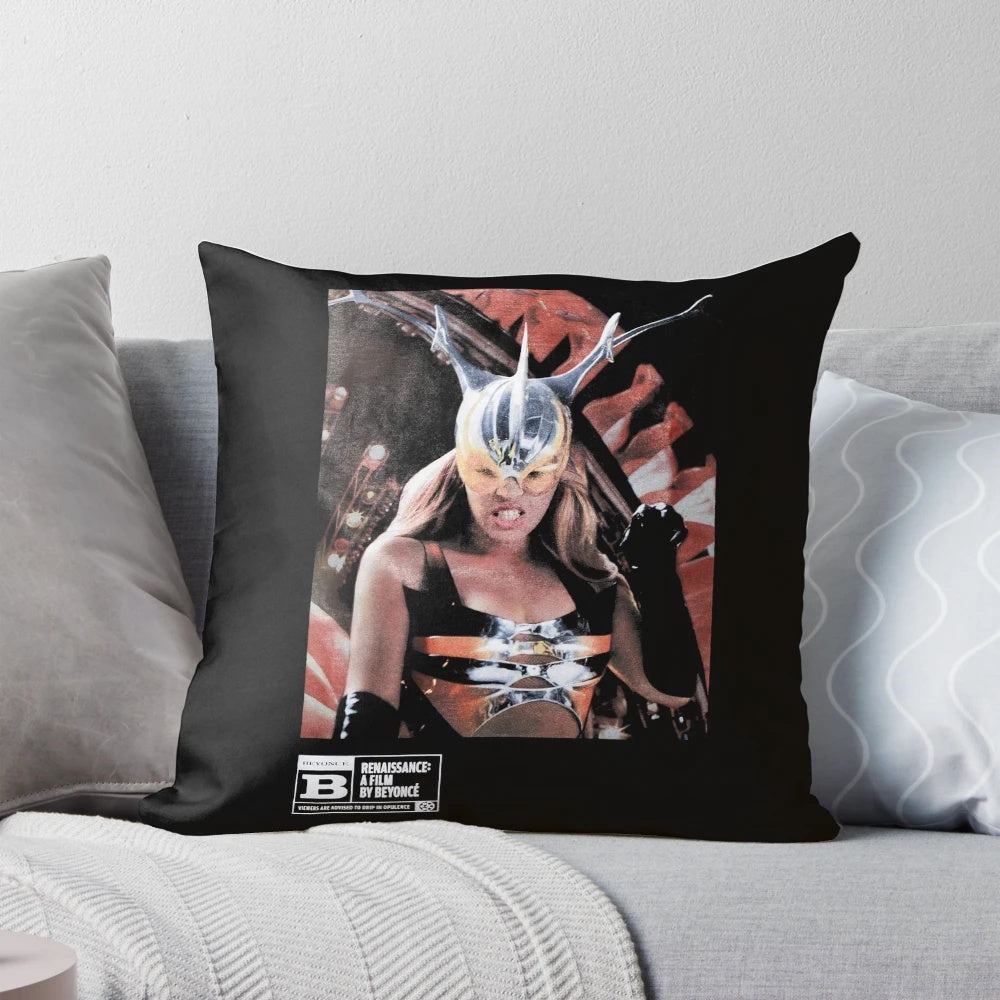 Beyoncé Renaissance Pillow with Beyoncé lyrics and album art