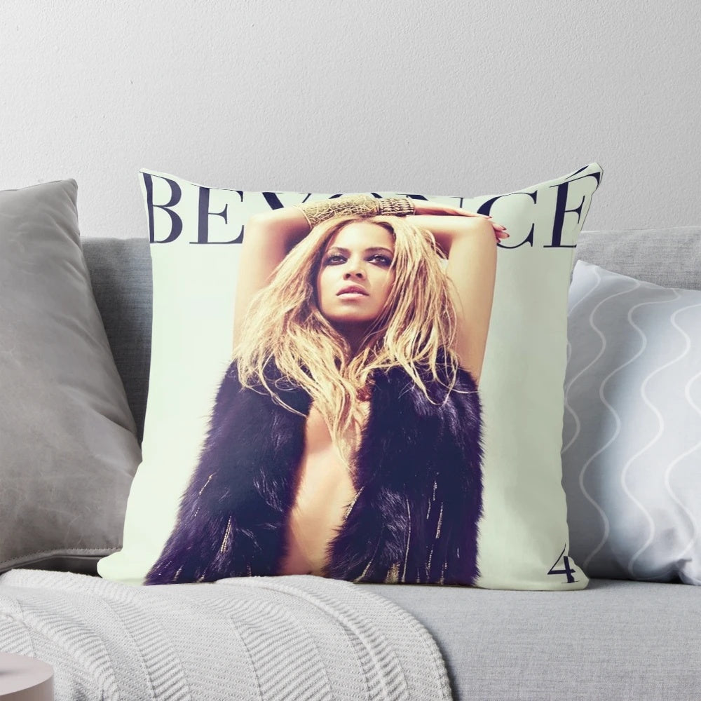 Beyonce Inspired Decorative Pillow featuring Pop Art Design