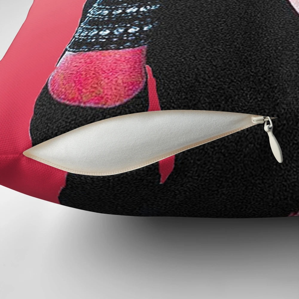 Bianca del Rio Pillow with Customizable Background Color for Drag Race Fans