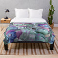 Bibble Barbie meme collage plush blanket