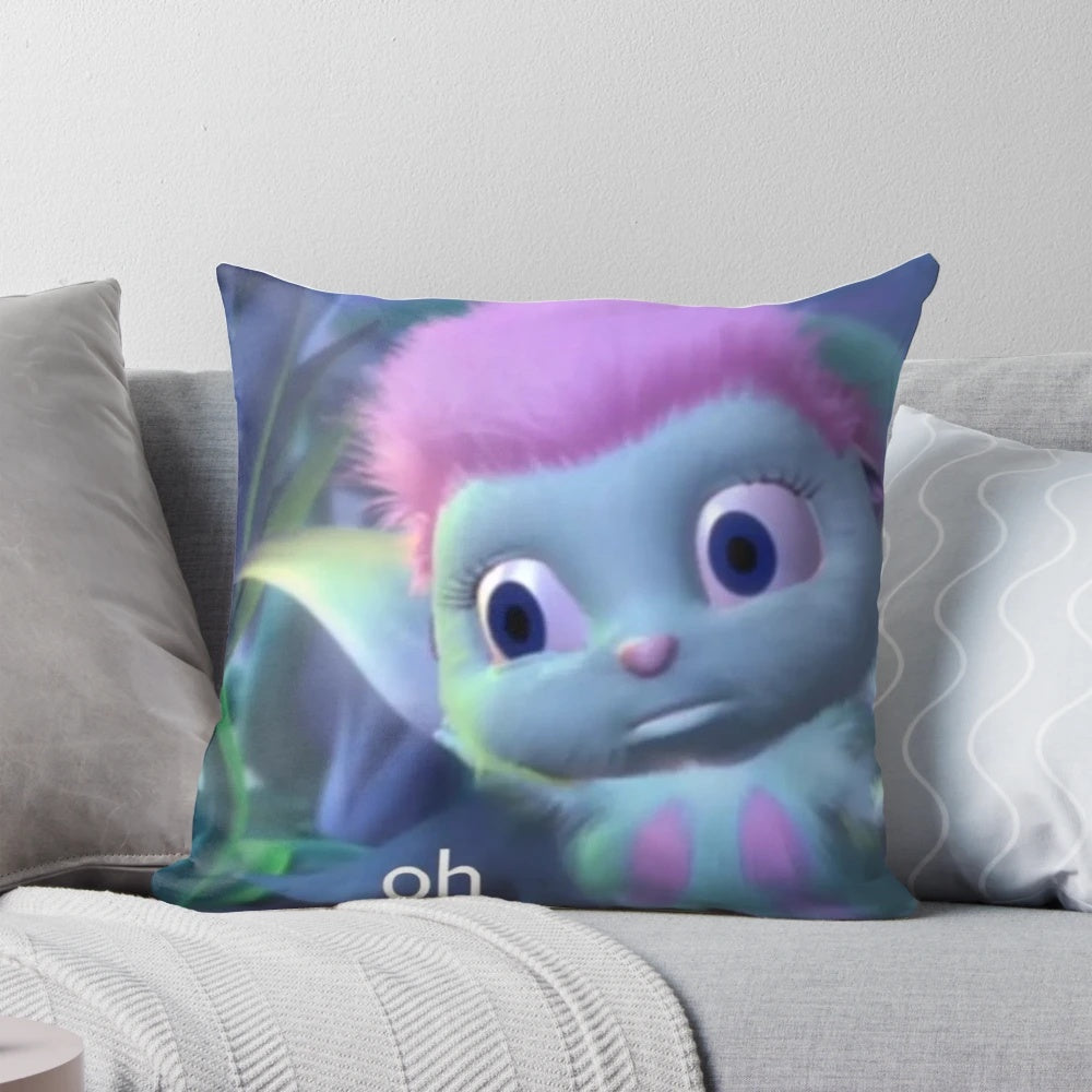 Soft, plush Bibble Oops meme pillow with adorable character design