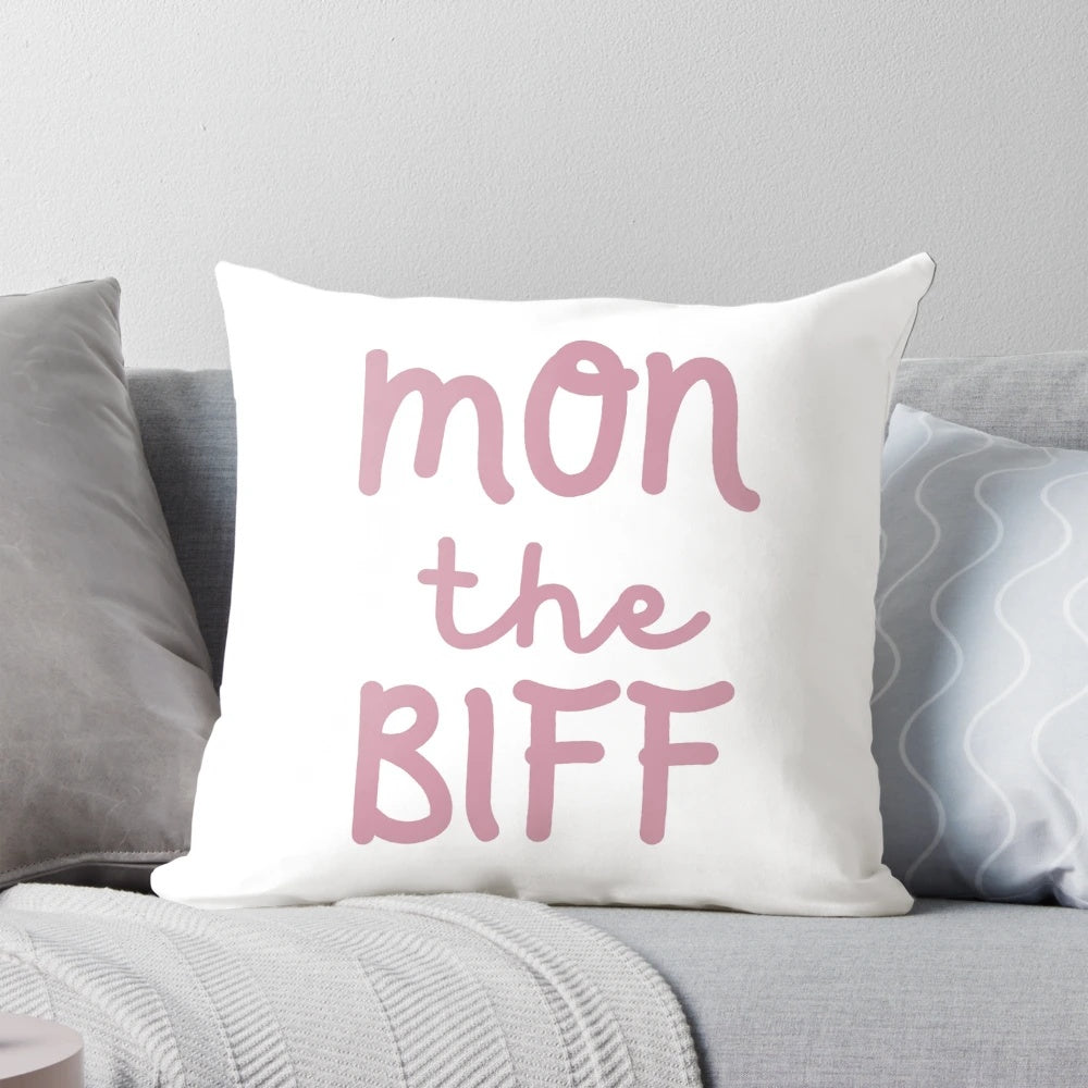 Biffy Clyro band logo printed on a soft, plush pillow