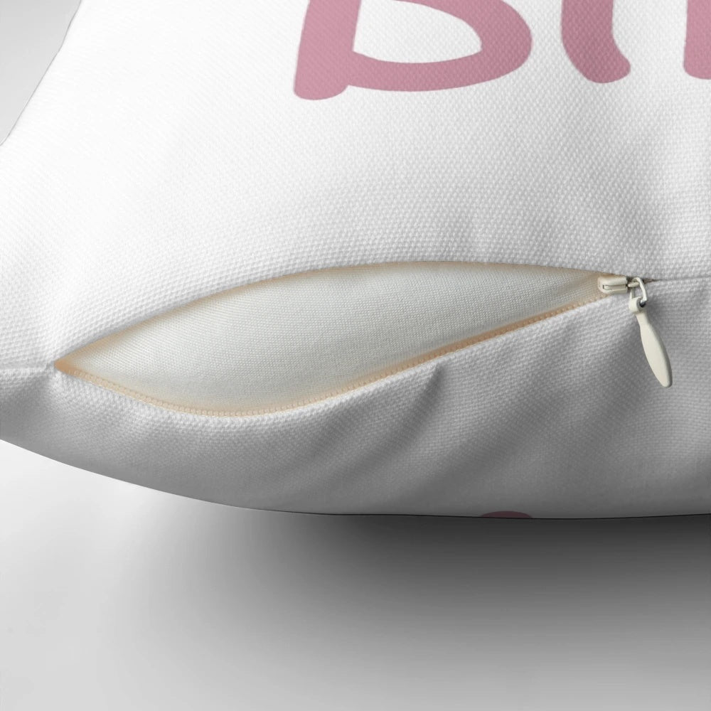 Biffy Clyro band logo printed on a soft, plush pillow