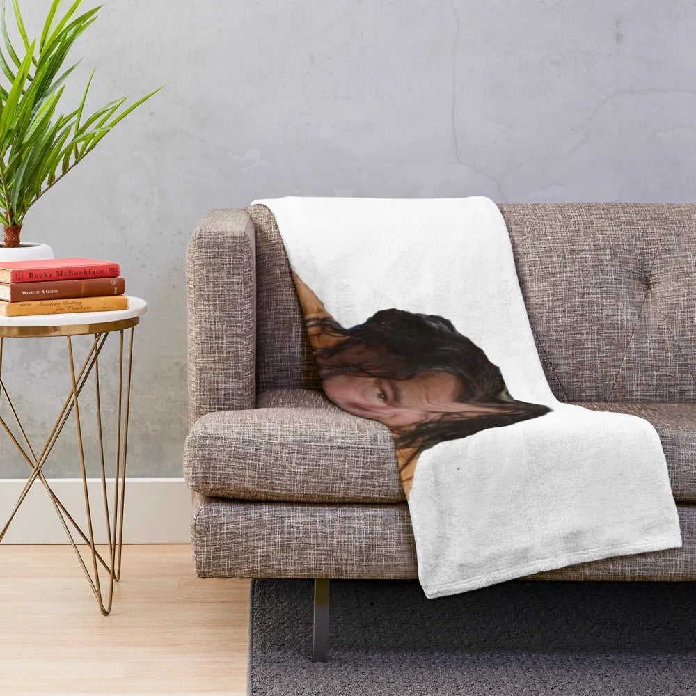 Big Ed inspired plush blanket with a humorous 90 Day Fiancé theme