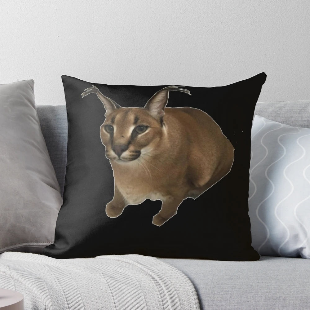 Big Floppa plush oversized decorative pillow for home decor