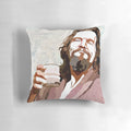 "Big Lebowski Dude Portrait Pillow - Comfortable and Stylish Décor for Dudeism Enthusiasts"
