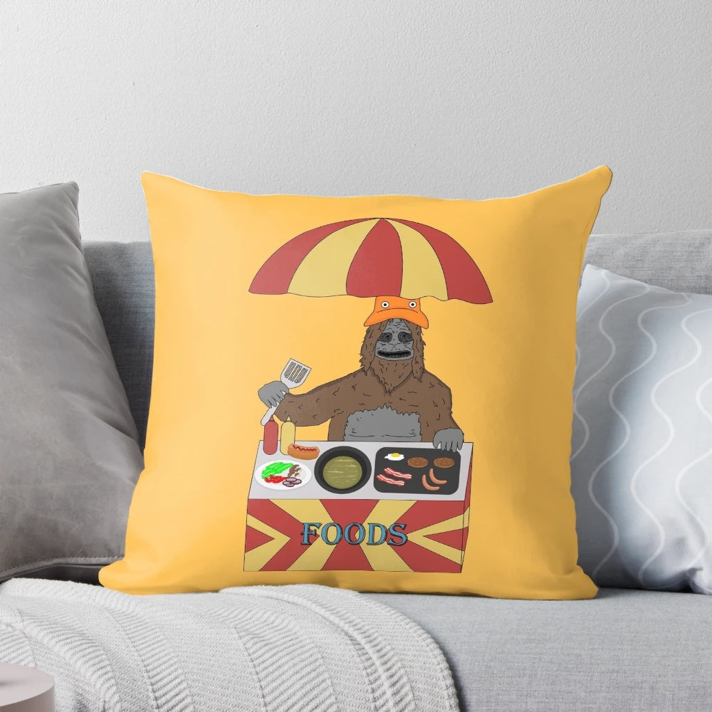 Big Lez Show Funny Cooking and Foods Truck Pillow
