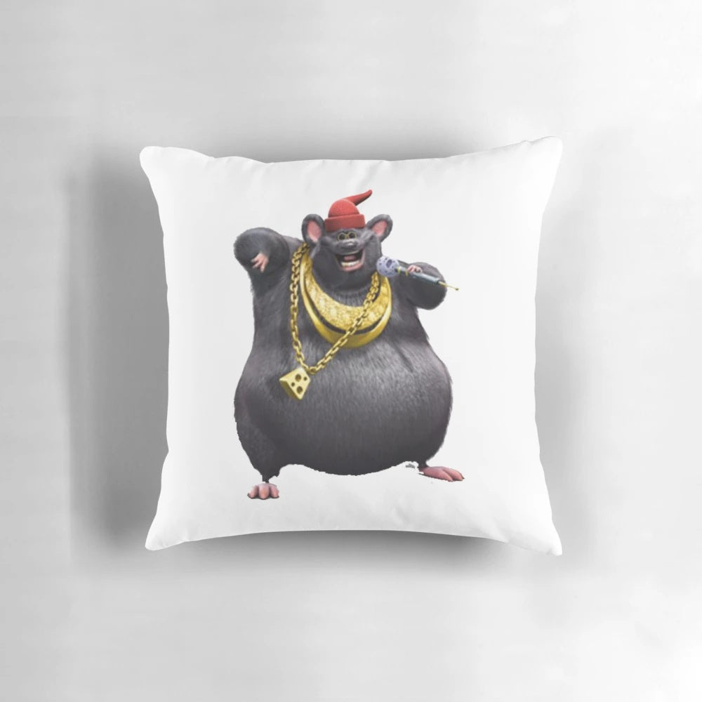 Biggie Cheese Pillow - A soft, plush pillow featuring the iconic Biggie Cheese meme
