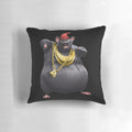 Biggie Cheese Rat Plush Pillow, a Ratatouille-themed home decor item featuring a soft, cuddly cheese-loving rat character.