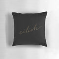 Billie Eilish Fragrances Gold Cursive Pillow