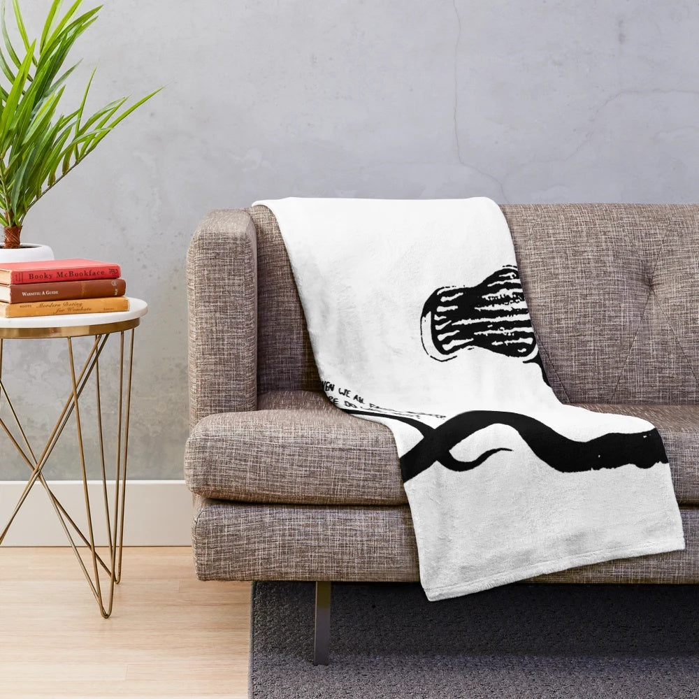 Billie Eilish inspired plush blanket with concert tour design