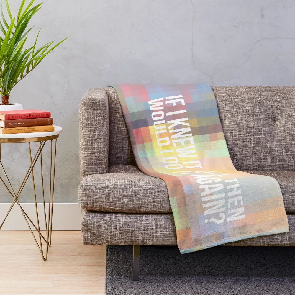 Billie Eilish inspired plush blanket with album art design