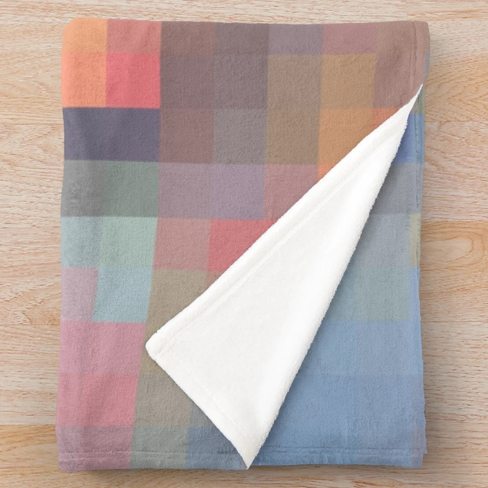 Billie Eilish inspired plush blanket with album art design