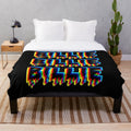 Billie Eilish logo plush blanket