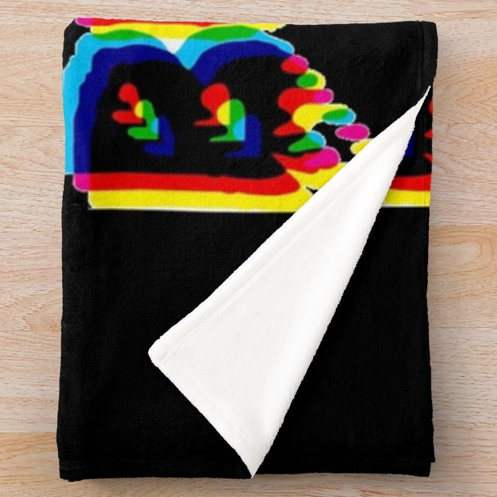 Billie Eilish logo plush blanket