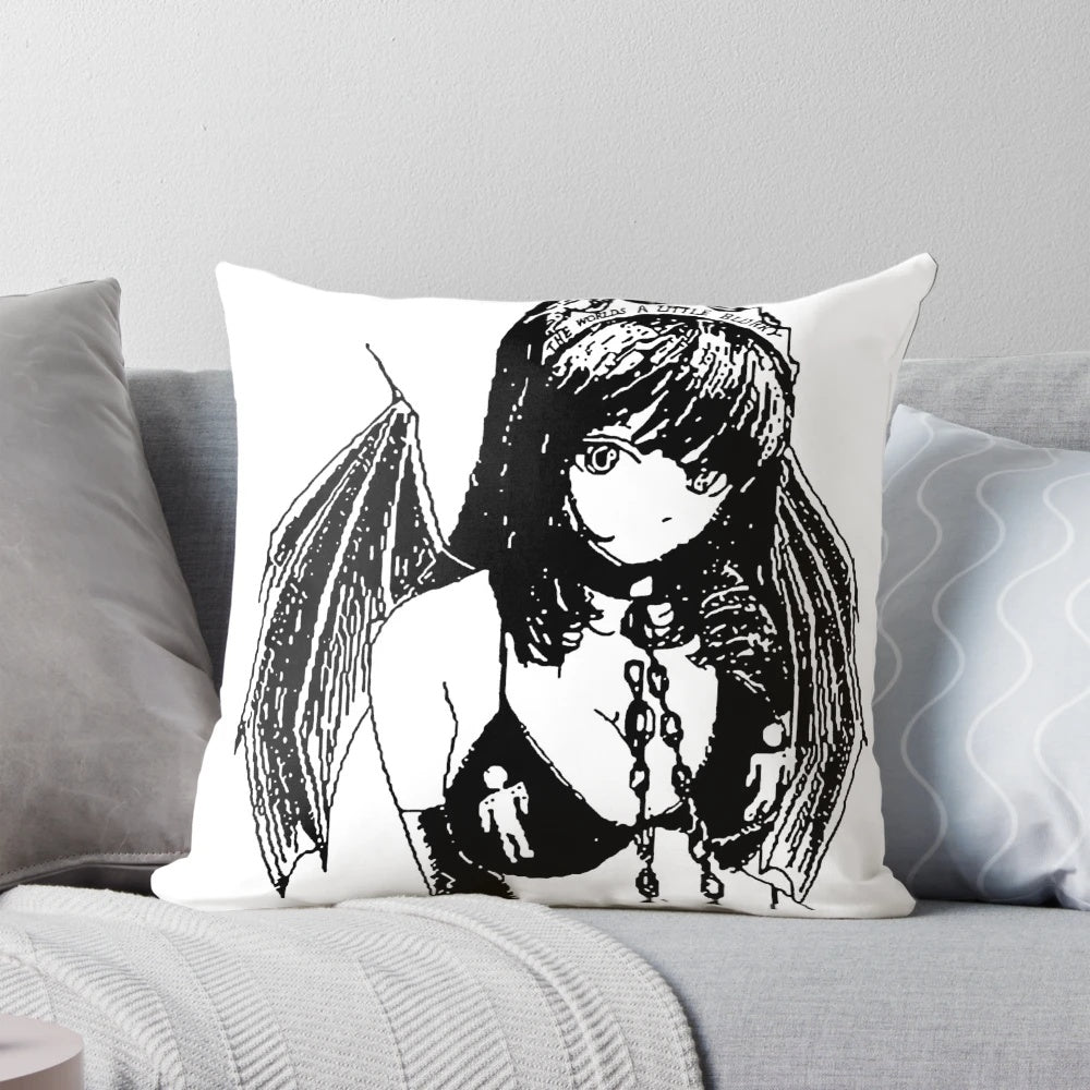 Soft and cozy Billie Eilish princess blurry pillow