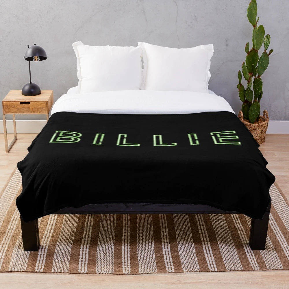 Billie Neon Sign Plush Blanket
