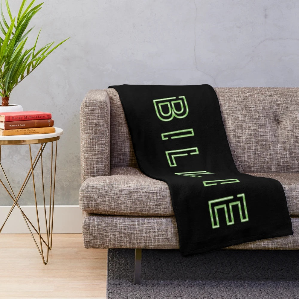 Billie Neon Sign Plush Blanket