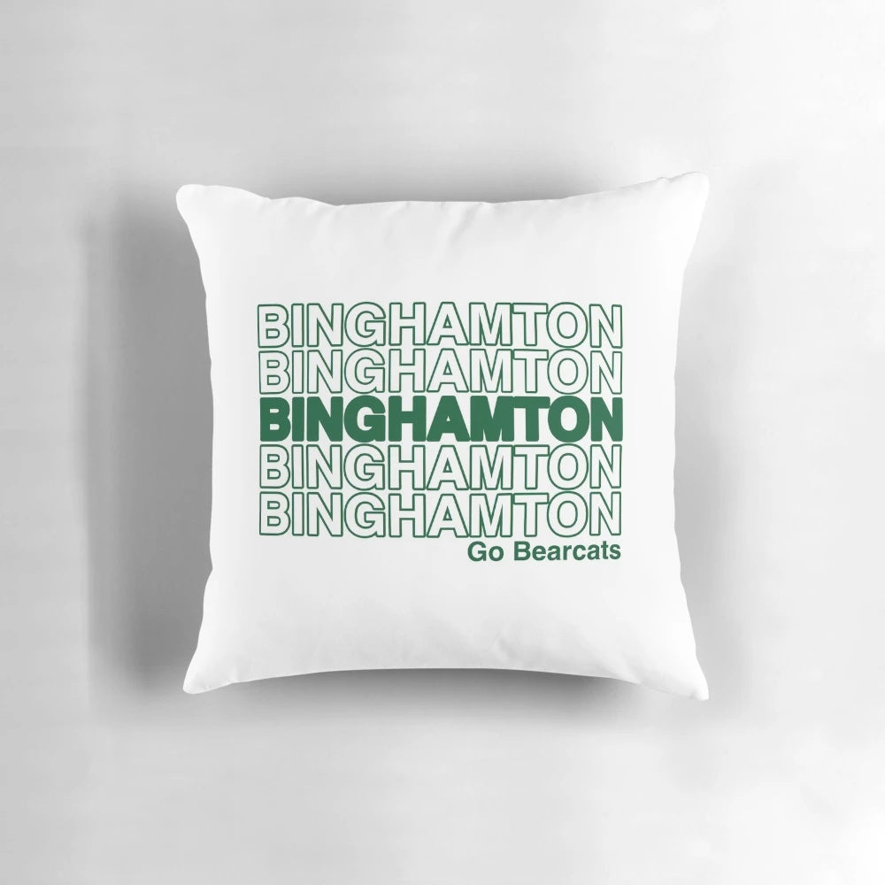 Binghamton Bearcats College Pillow with University Logo