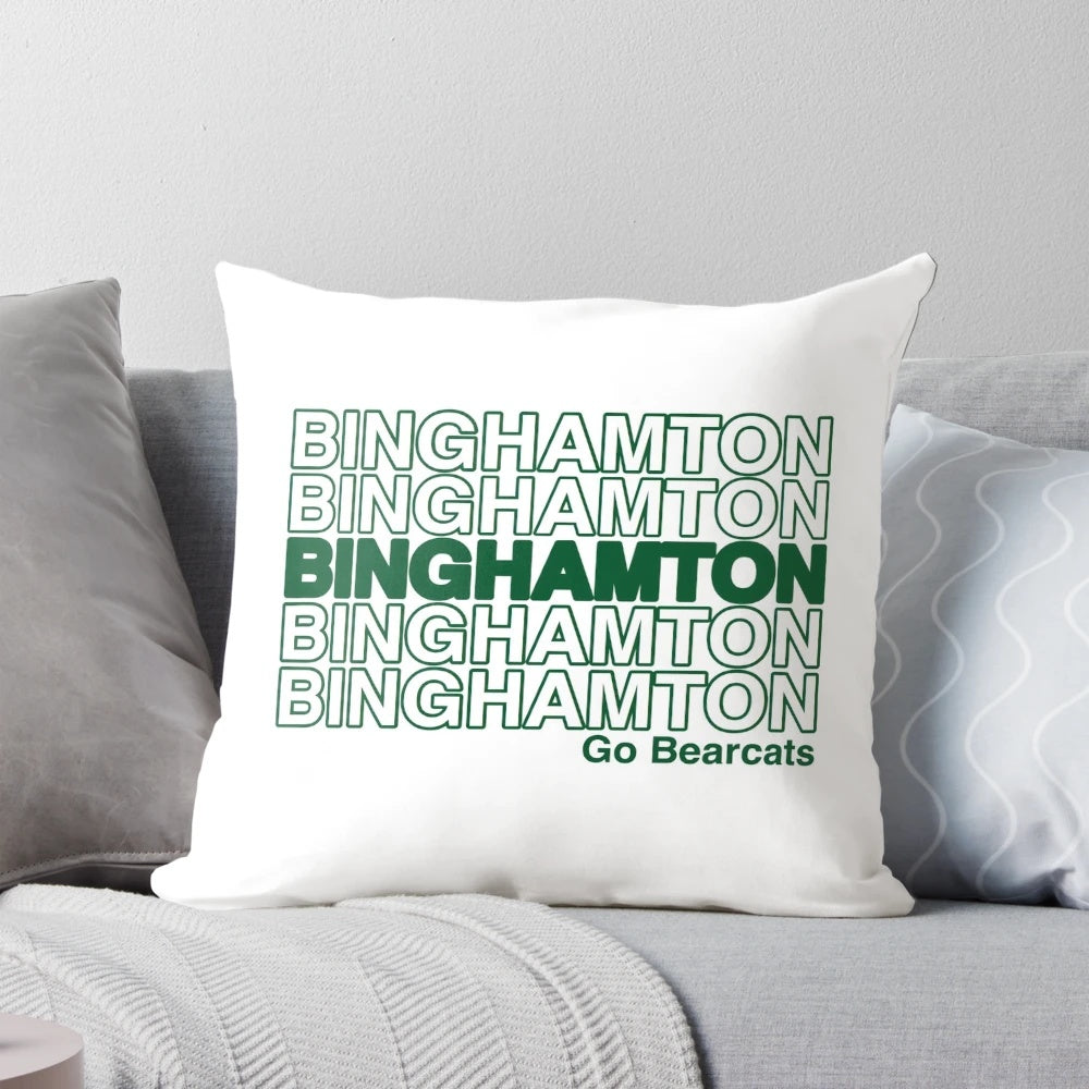 Binghamton Bearcats College Pillow with University Logo