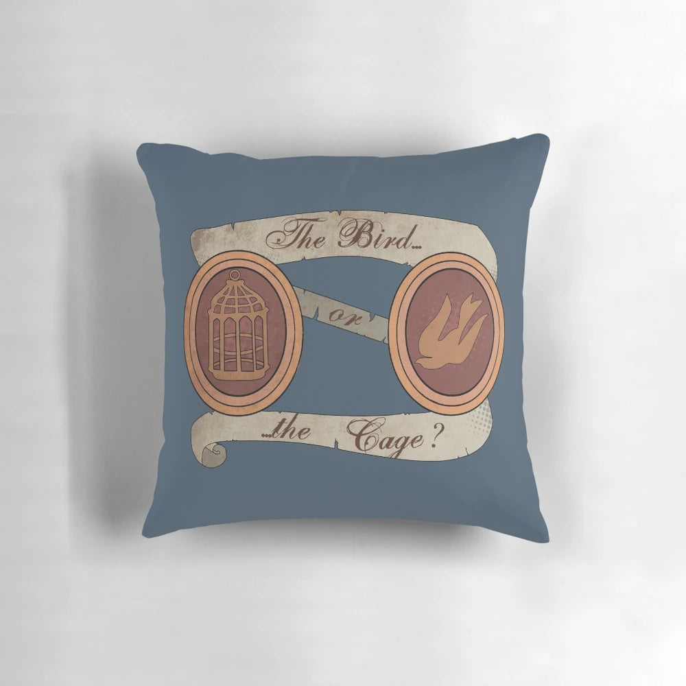 Bioshock Infinite 'Bird or Cage?' Collectible Pillow featuring Elizabeth and Booker Dewitt