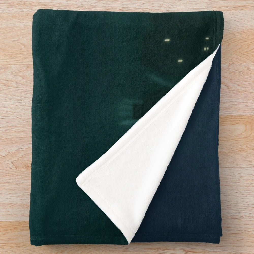 Bioshock-themed plush blanket with hand-lettered quote
