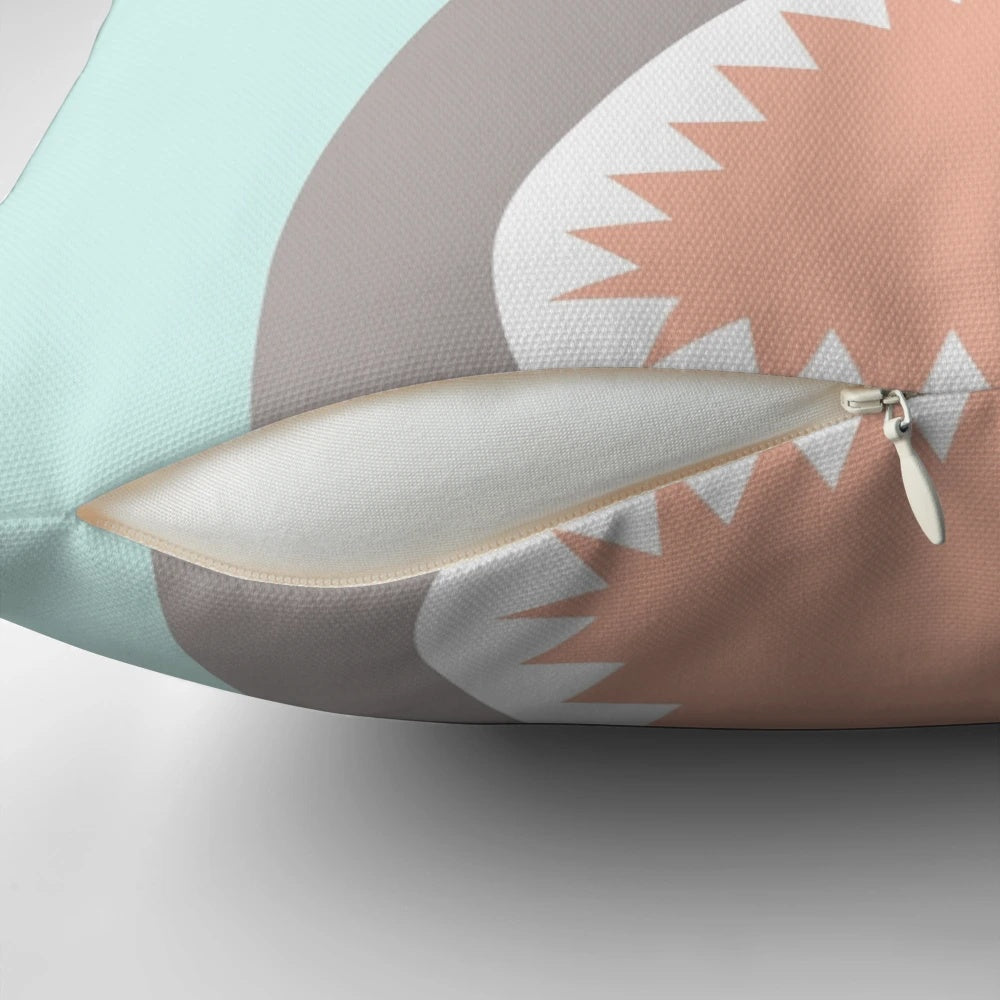 Soft, plush decorative pillow featuring a playful shark design, perfect for adding a touch of the sea to any space.