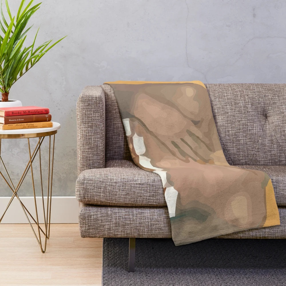 Blackbear Digital Druglord album cover-themed plush blanket
