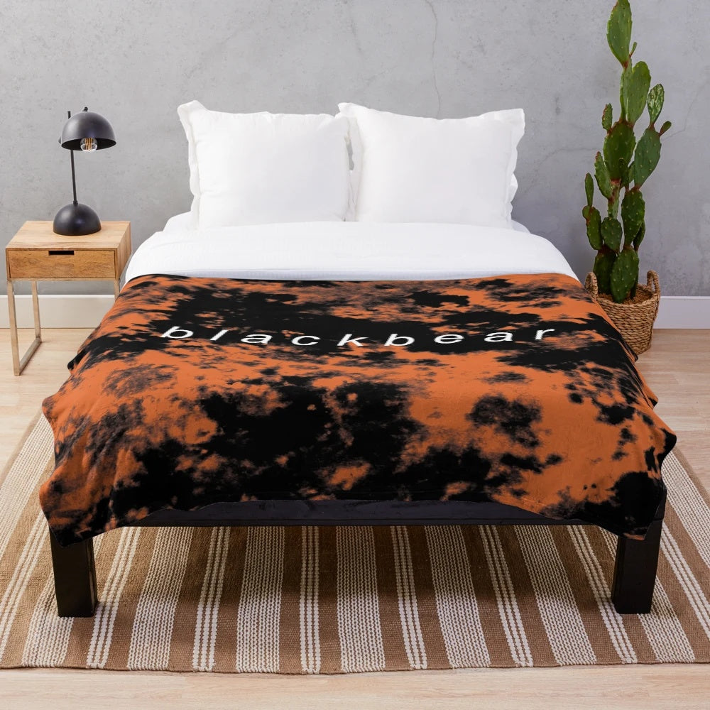 Blackbear tie dye plush blanket