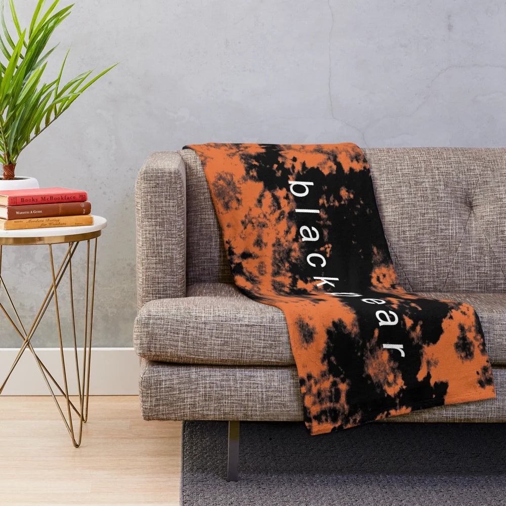 Blackbear tie dye plush blanket