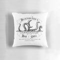 Blackbeard's Pirate-Themed Coastal Decor Pillow with Iconic Imagery from "Our Flag Means Death