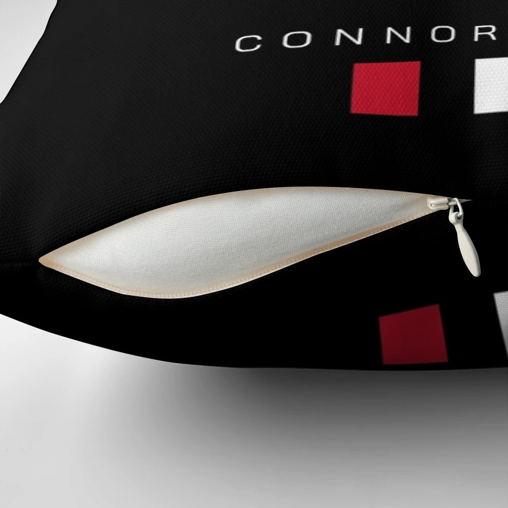Pillow featuring custom Connor Bedard hockey art for Blackhawks fans