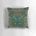 Blackthorn inspired decorative throw pillow featuring a classic William Morris-style art nouveau pattern