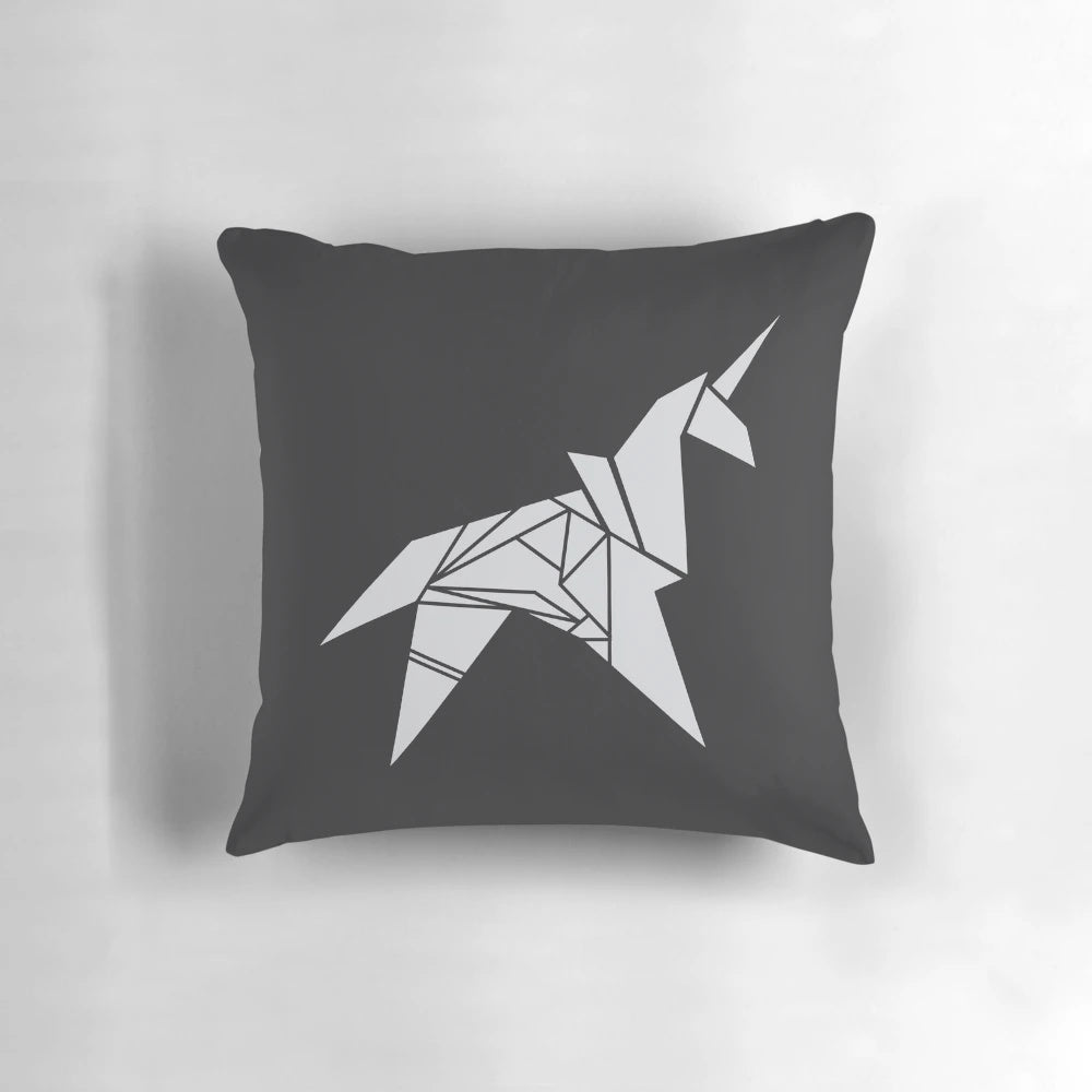 Blade Runner inspired sci-fi pillow with minimalist movie art design