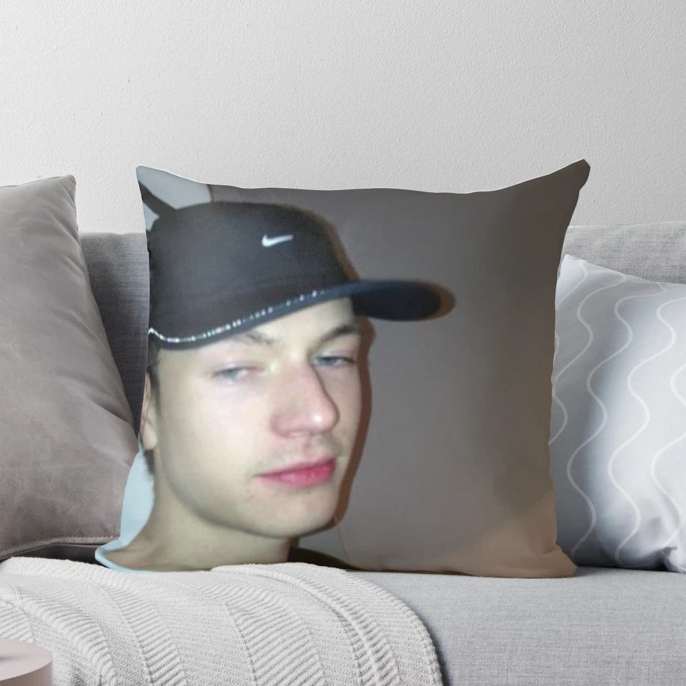 Bladee-inspired decorative pillow with cloud rap aesthetic