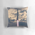 Pillow featuring the launch of the SpaceX Starship IFT3 rocket