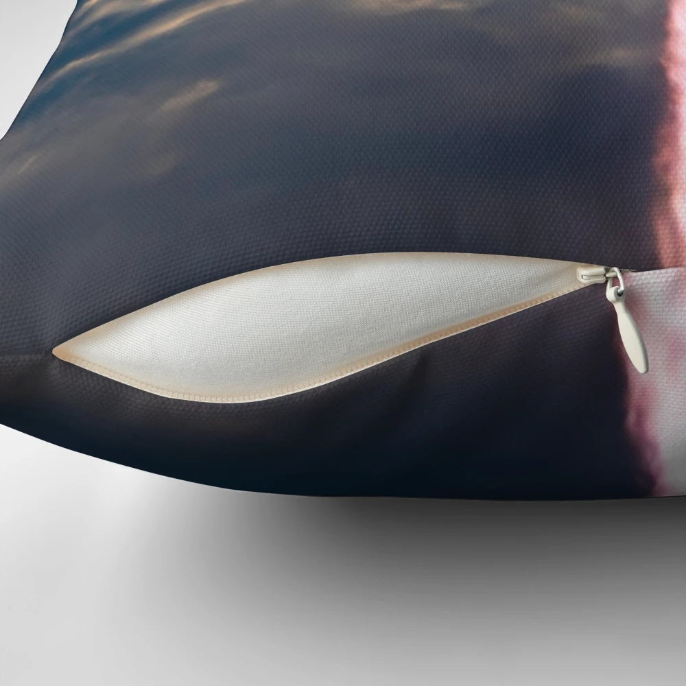 Pillow featuring the launch of the SpaceX Starship IFT3 rocket