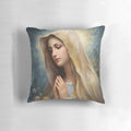 Pillow featuring an image of the Blessed Virgin Mary, the Mother of God