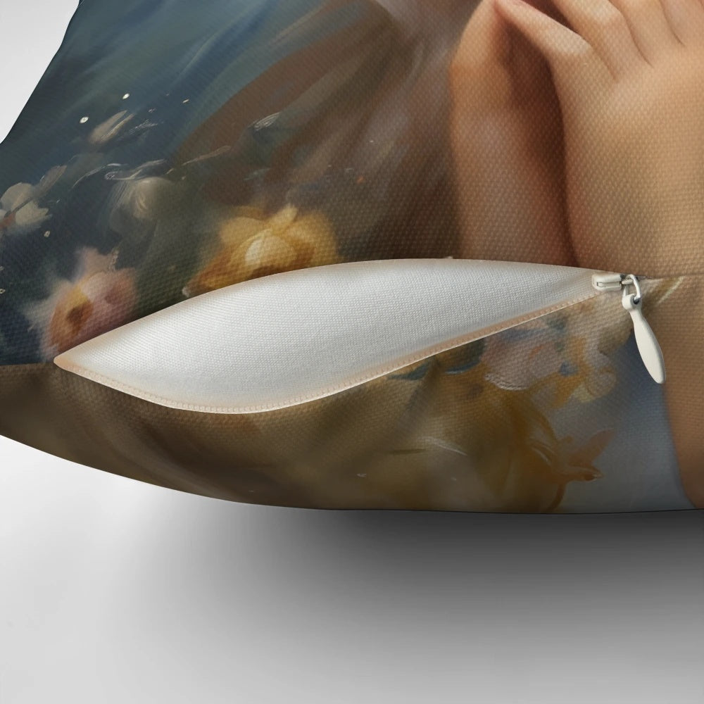 Pillow featuring an image of the Blessed Virgin Mary, the Mother of God