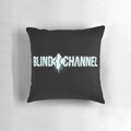 Blind Channel band logo printed on a cozy pillow