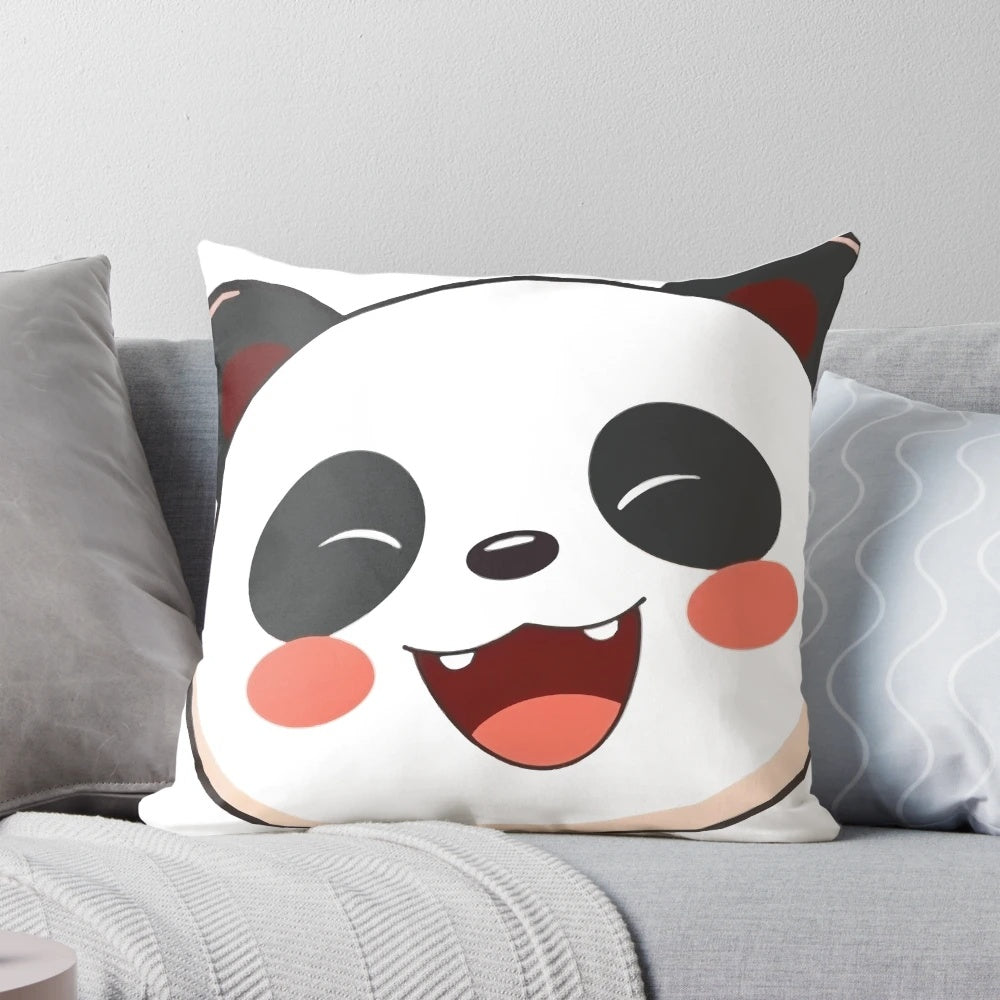 Soft, plush panda head pillow for a blissful sleep experience