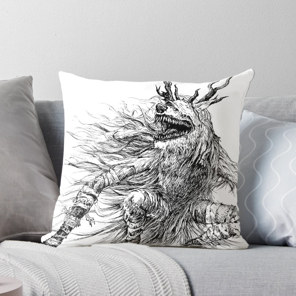 Bloodborne Vicar Amelia boss monster decorative pillow