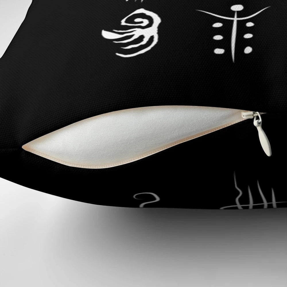 Bloodborne Caryll Runes Pillow, featuring iconic symbols from the beloved video game