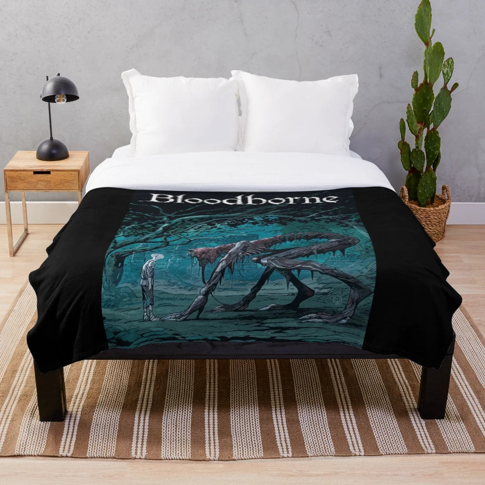 Bloodborne Plush Blanket - Comfortable and Cozy Gaming Accessory