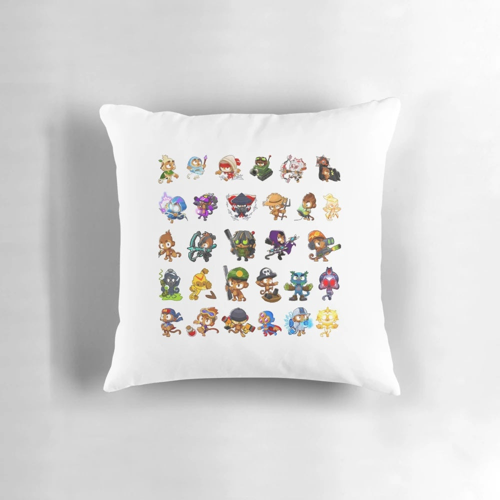 Bloons TD 6 Kids Pillow with Monkey and Tower Defense Artwork