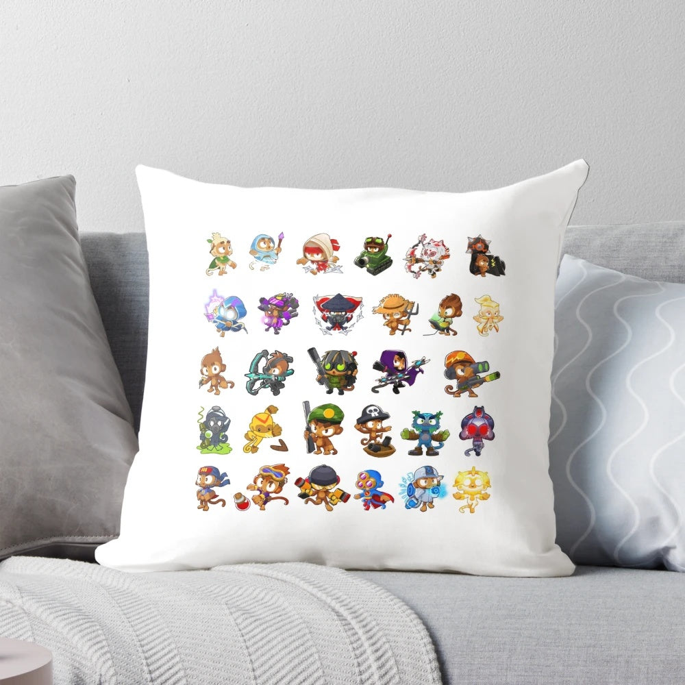 Bloons TD 6 Kids Pillow with Monkey and Tower Defense Artwork