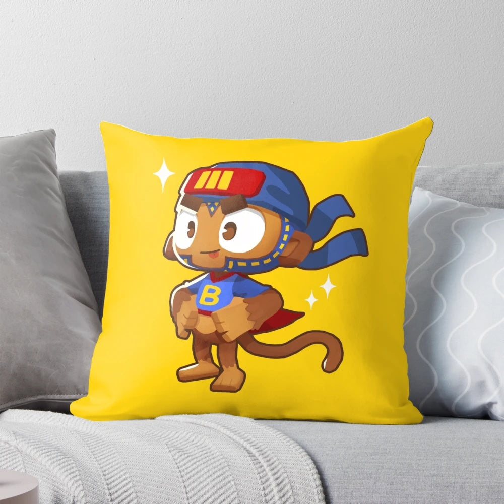 Bloons TD 6 pillow featuring iconic tower defense game characters and artwork