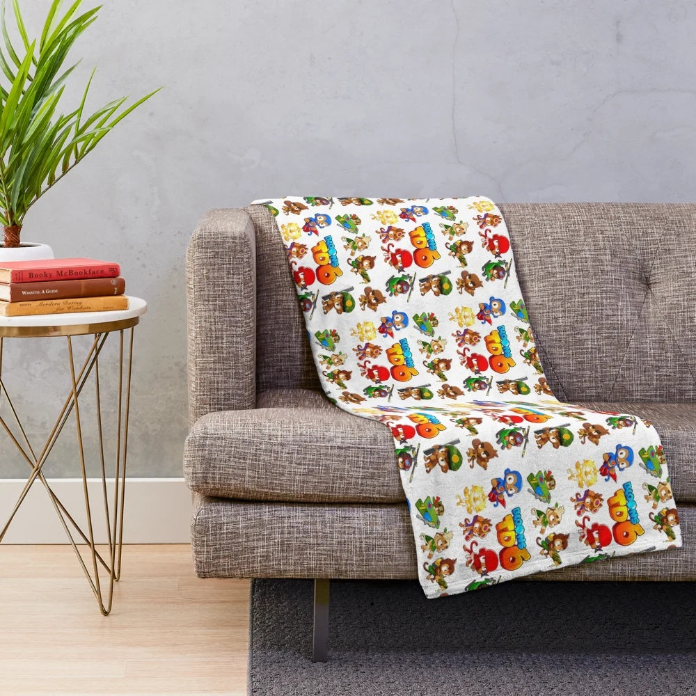 Bloons Tower Defense 6 inspired plush blanket